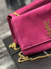 Kitlife YSL Kate reversible suede pink shoulder bag - 28.5x20x6cm - 553804 - 4