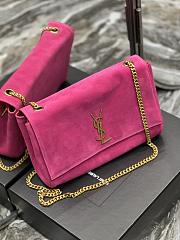 Kitlife YSL Kate reversible suede pink shoulder bag - 28.5x20x6cm - 553804 - 2