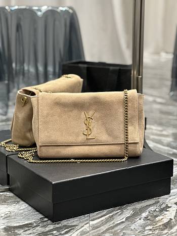 Kitlife YSL Kate reversible suede beige shoulder bag - 28.5x20x6cm - 553804