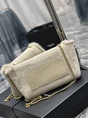 Kitlife YSL Kate reversible suede and soft shearling shoulder bag - 553804 - 28.5x20x6cm - 3