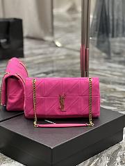 Kitlife YSL Jamie Medium Quilted Jersy Pink Bag - 24x15x6.5cm - 1