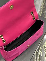 Kitlife YSL Jamie Medium Quilted Jersy Pink Bag - 24x15x6.5cm - 5