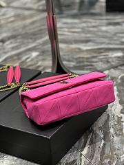 Kitlife YSL Jamie Medium Quilted Jersy Pink Bag - 24x15x6.5cm - 4