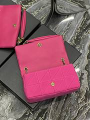 Kitlife YSL Jamie Medium Quilted Jersy Pink Bag - 24x15x6.5cm - 3