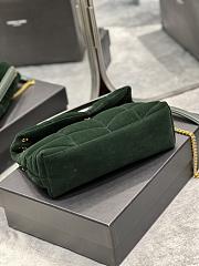 Kitlife YSL Loulou Puffer Small Green Velvet Leather - 23×15.5×5.8cm - 2