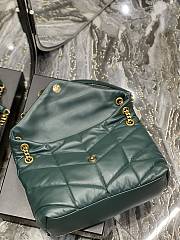 Kitlife YSL Large Louou Puffer in Lambskin Dark Green Bag - 35x23x13.5cm - 3