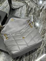 Kitlife YSL Large Louou Puffer in Lambskin Grey Bag - 35x23x13.5cm - 3