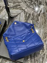 Kitlife YSL Large Louou Puffer in Lambskin Blue Bag - 35x23x13.5cm - 5