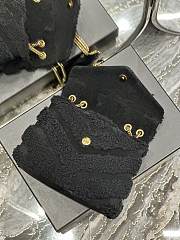 Kitlife YSL Loulou medium shearling black shoulder bag - 25x17x9cm - 5