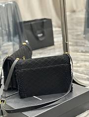 	 KITLIFE YSL GABY SATCHEL IN QUILTED SUEDE AND SHEARLING - 26×18×5cm - 5