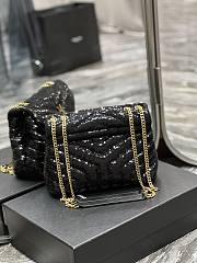 Kitlife YSL small Loulou sequinned shoulder bag - 25×17×9cm - 5