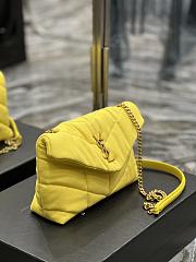 Kitlife YSL Loulou Toy Puffer Jersey Yellow Crossbody Bag - 23×15.5×5.8cm - 5