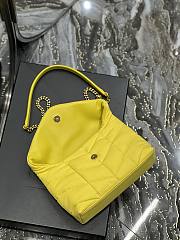 Kitlife YSL Loulou Toy Puffer Jersey Yellow Crossbody Bag - 23×15.5×5.8cm - 2