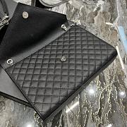 	 Kitlife YSL Envelope Large Black Silver Hardware Green – 32cm x 20cm x 8.5cm - 5