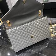 	 Kitlife YSL Envelope Large Black Gold Hardware Grey – 32cm x 20cm x 8.5cm - 3