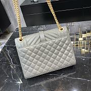 Kitlife YSL Envelope Cavair Calfskin Chain Bag In Gray With Gold Hardware - 24x17.5x7cm - 4