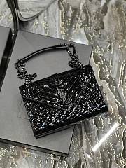 	 Kitlife YSL Envelope Small Patent Leather In Black - 24x17.5x7cm - 5