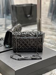 	 Kitlife YSL Envelope Patent Leather Chain Bag In Black- 21x6x13cm - 5