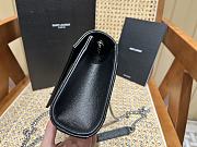 Forubags YSL Envelope Cavair Calfskin Chain Bag In Black With Silver Hardware – 528286 - 21×13×6 cm - 5