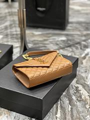 	 Kitlife YSL Envelope Caviar Calfskin Leather In Taupe With Gold Hardware - 21x6x13cm - 2