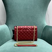 	 Kitlife YSL Envelope Caviar Calfskin Leather In Red With Gold Hardware - 21x6x13cm - 2