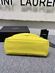 Kitlife YSL Loulou Toy Puffer Jersey Yellow Crossbody Bag - 29x17x11cm - 5