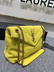 Kitlife YSL Loulou Toy Puffer Jersey Yellow Crossbody Bag - 29x17x11cm - 3