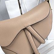 	 Kitlife Dior Saddle Grained Leather Sand - 25.5x20x6.5 cm - 3