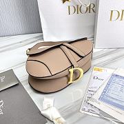 	 Kitlife Dior Saddle Grained Leather Sand - 25.5x20x6.5 cm - 2