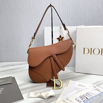 	 Kitlife Dior Saddle Grained Leather Cognac - 25.5x20x6.5 cm