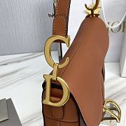 	 Kitlife Dior Saddle Grained Leather Cognac - 25.5x20x6.5 cm - 3