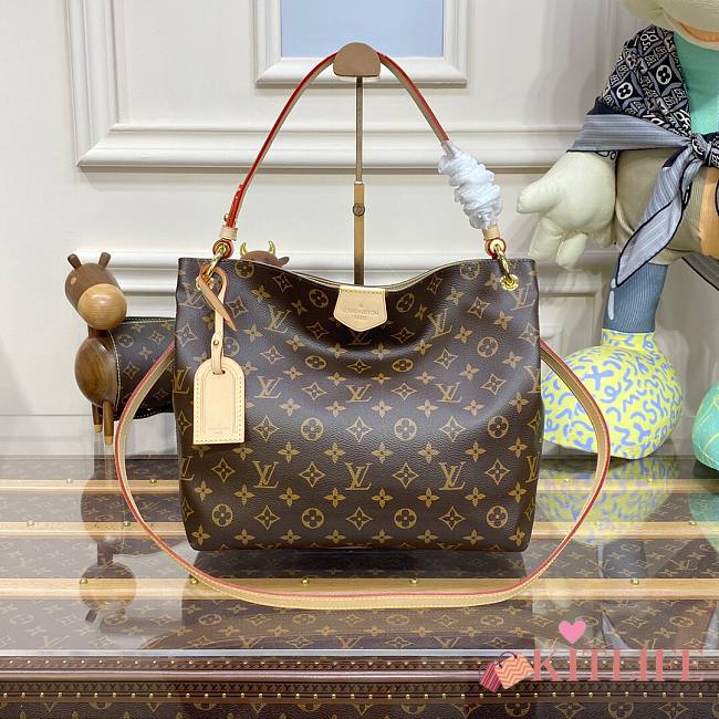 	 Kitlife Graceful Monogram PM Beige - M43701 - 35x30x11cm - 1