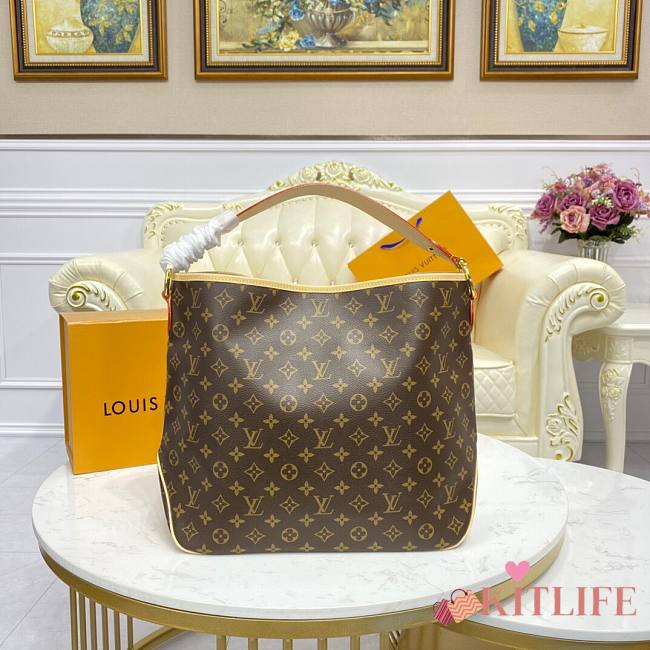	 Kitlife Louis Vuitton Delightful Monogram Beige PM - 36x32x13cm - 1