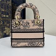 Kitlife Dior Lady Micro Powder Pink Dior Jardin Botanique Embroidery - 17x7x15cm - 5