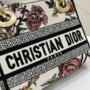 	 Kitlife Dior Lady Micro Multicolor Dior Jardin Botanique Embroidery - 17x7x15cm - 5