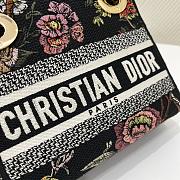 	 Kitlife Dior Lady Micro Black Multicolor Dior Jardin Botanique Embroidery - 17x7x15cm - 4