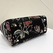 	 Kitlife Dior Lady Mini Black Multicolor Dior Jardin Botanique Embroidery - 24 x 20 x 11 cm - 3