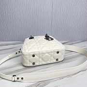 	 Kitlife Dior Lady Top Handle White Bag - 25-17-9cm - 4