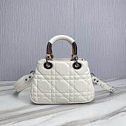 	 Kitlife Dior Lady Top Handle White Bag - 25-17-9cm - 2