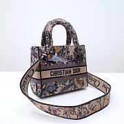 	 Kitlife Dior Lady Medium D-Lite Beige Multicolor Dior Jardin d'Hiver Embroidery - 24 x 20 x 11 cm - 2