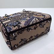 	 Kitlife Dior Lady Medium D-Lite Beige Multicolor Dior Jardin d'Hiver Embroidery - 24 x 20 x 11 cm - 4