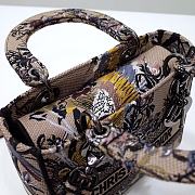 	 Kitlife Dior Lady Medium D-Lite Beige Multicolor Dior Jardin d'Hiver Embroidery - 24 x 20 x 11 cm - 5
