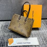 Louis Vuitton Onthego Monogram Giant Reverse Brown In Coated Canvas With Gold-Tone - M44576 - 41 x 34 x 19 cm  - 3