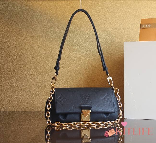	 Kitlife Louis Vuitton Favorite Bicolor Monogram Empreinte Black - 24 x 14 x 9 cm - 1