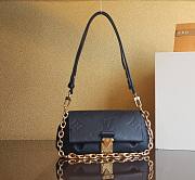 	 Kitlife Louis Vuitton Favorite Bicolor Monogram Empreinte Black - 24 x 14 x 9 cm - 1