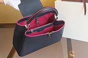 Kitlife Louis Vuitton Capucines Parnasea Canal  Black Leather Satchel - M48868 - 36x23cm - 5