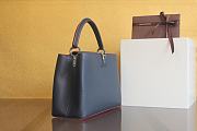 Kitlife Louis Vuitton Capucines Parnasea Canal  Black Leather Satchel - M48868 - 36x23cm - 3