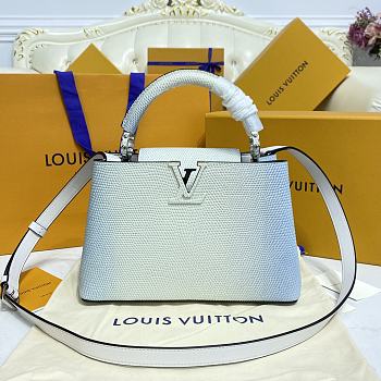 	 Kitlife Louis Vuitton Capucines BB Gradient Blue Snake Leather - 27×18 × 9 cm