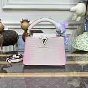 	 Kitlife Louis Vuitton Capucines Gradient Pink Snake Leather - 21 x 14 x 8 cm - 1