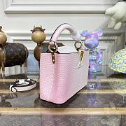 	 Kitlife Louis Vuitton Capucines Gradient Pink Snake Leather - 21 x 14 x 8 cm - 3